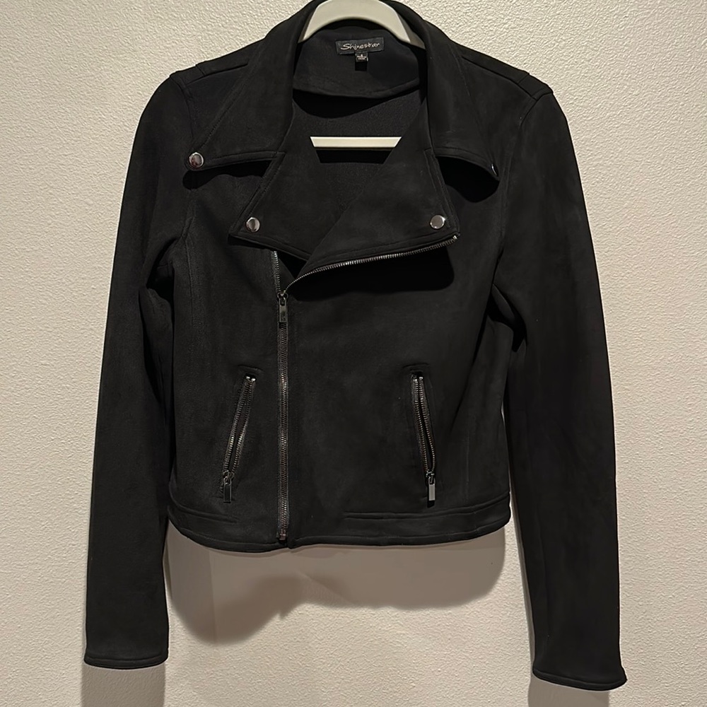 Shinestar suede jacket size: small